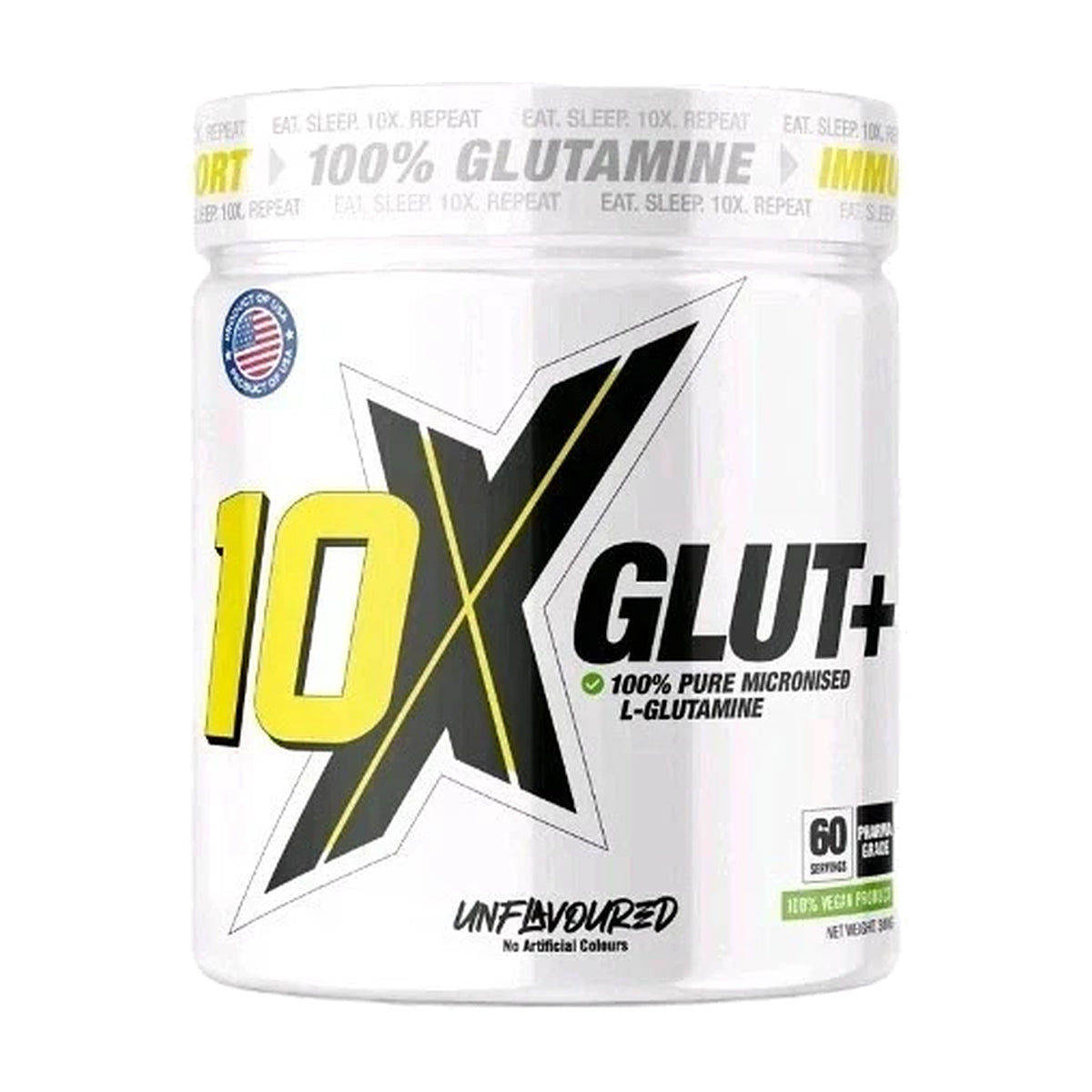 10X GLUT+ Micronised L-Glutamine (300g)