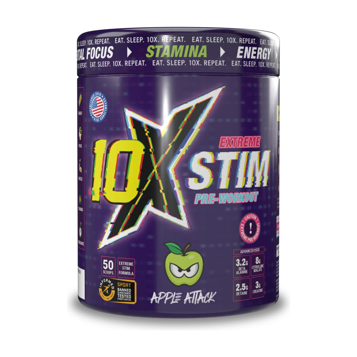 10X STIM Pre-Workout (600g)
