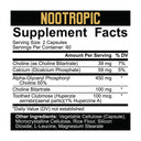 5% Nutrition Core Nootropic - supplement facts