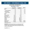 Applied Nutrition - ABE Energy Drinks - 330ml – ingredients & nutrition information