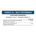 Applied Nutrition Tongkat Ali – Standardized Longjack Extract 60 Caps – ingredients & nutrition information