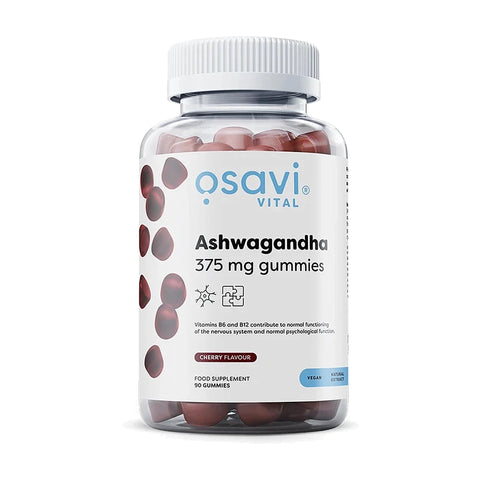 Ashwagandha 375mg Gummies - Cherry Flavour (90 Gummies)