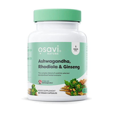 Ashwagandha, Rhodiola & Ginseng Capsules