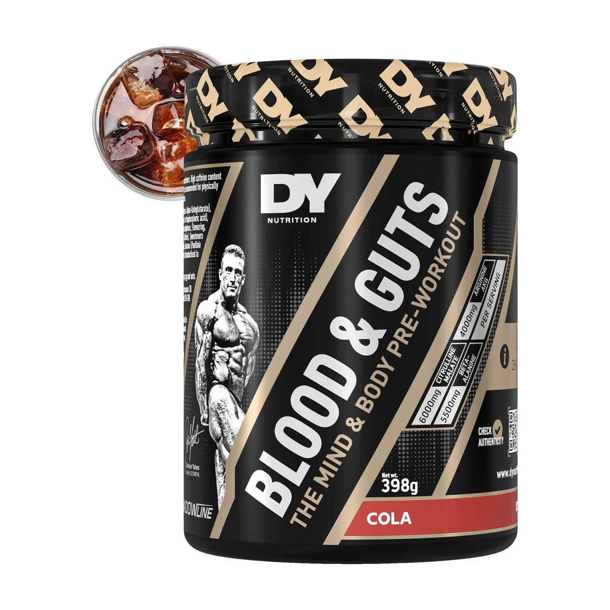 Blood & Guts Pre-Workout Powder (380g, 20 Servings) – Cola