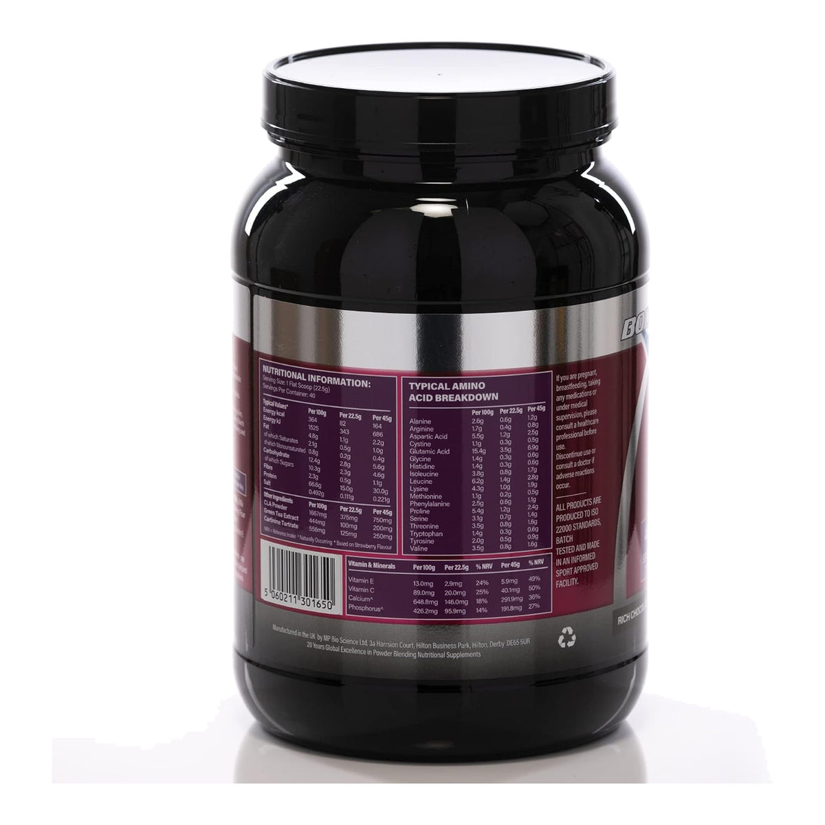Boditronics Diet Whey – ingredients & nutrition information
