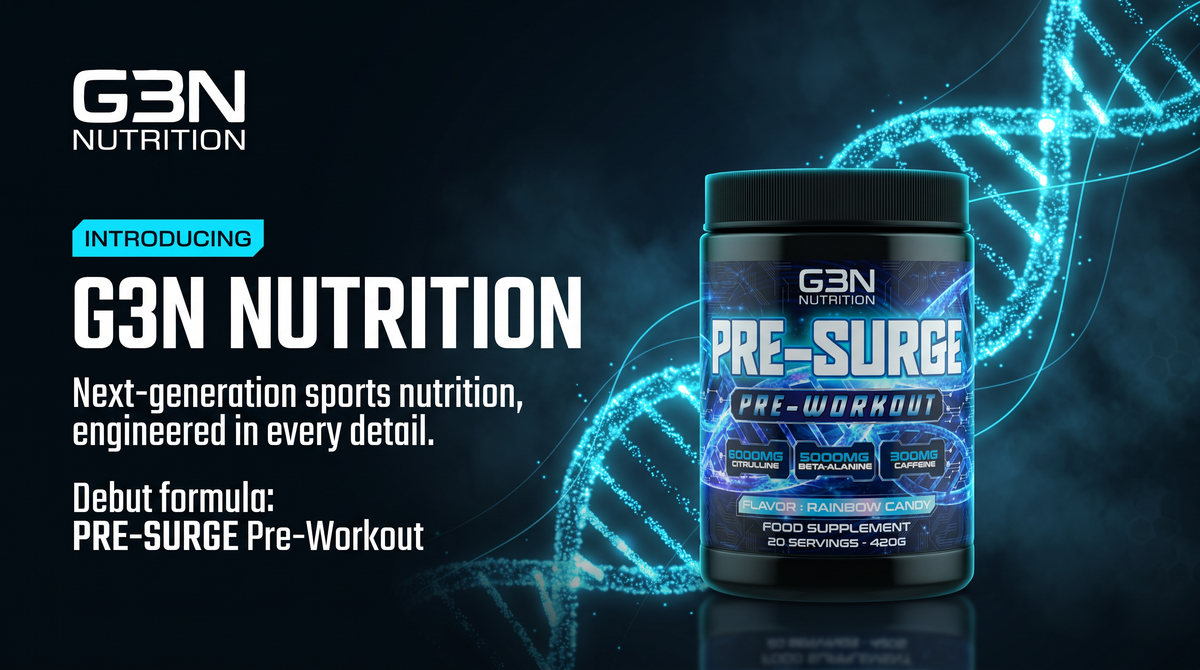 Introducing G3N Nutrition – PRE-SURGE Pre-Workout, the debut formula