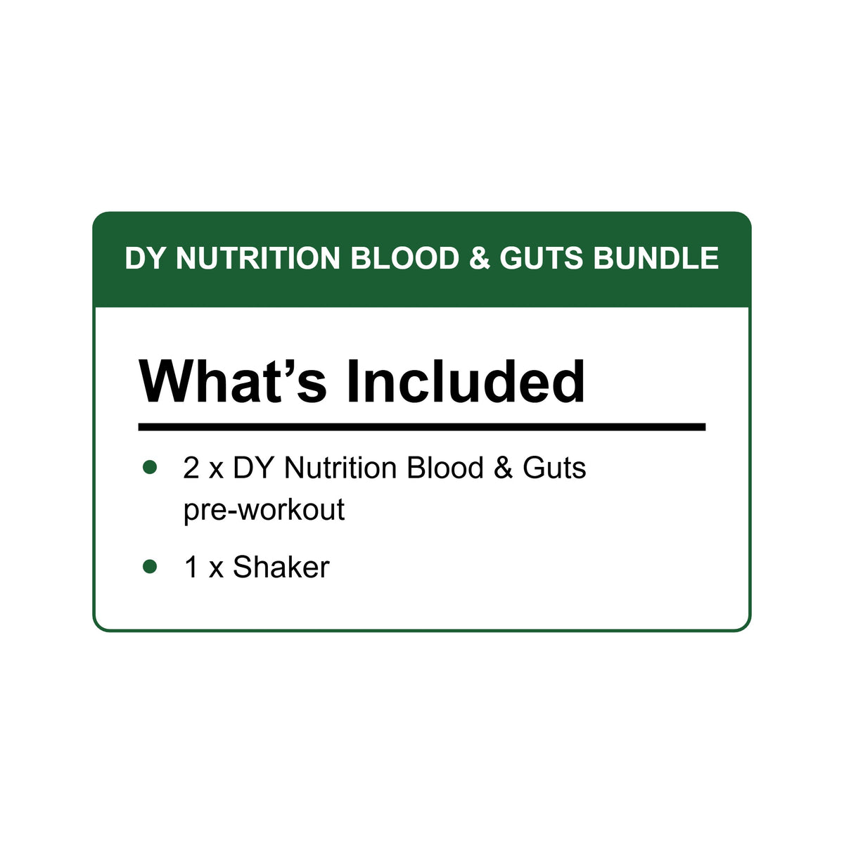 DY Nutrition Blood & Guts bundle - what's included