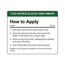 Flex Sports Elastic Knee Wraps - how to apply