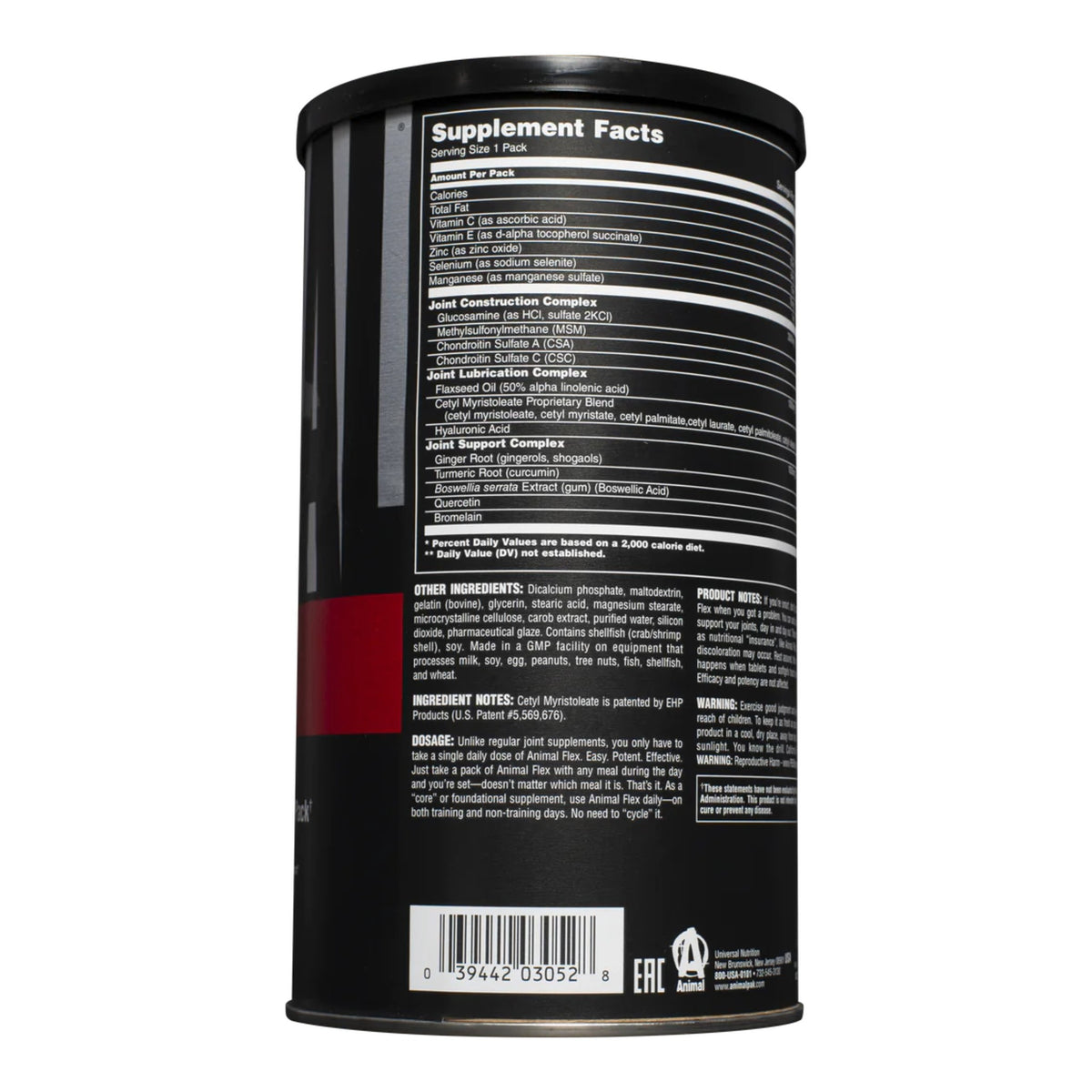 Flex Comprehensive Joint Care - 44 Packs – ingredients & nutrition information