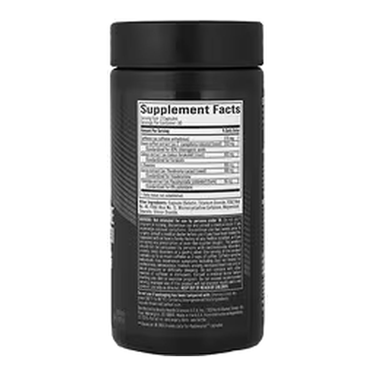 Hydroxycut Hardcore Elite (100 Capsules) – ingredients & nutrition information
