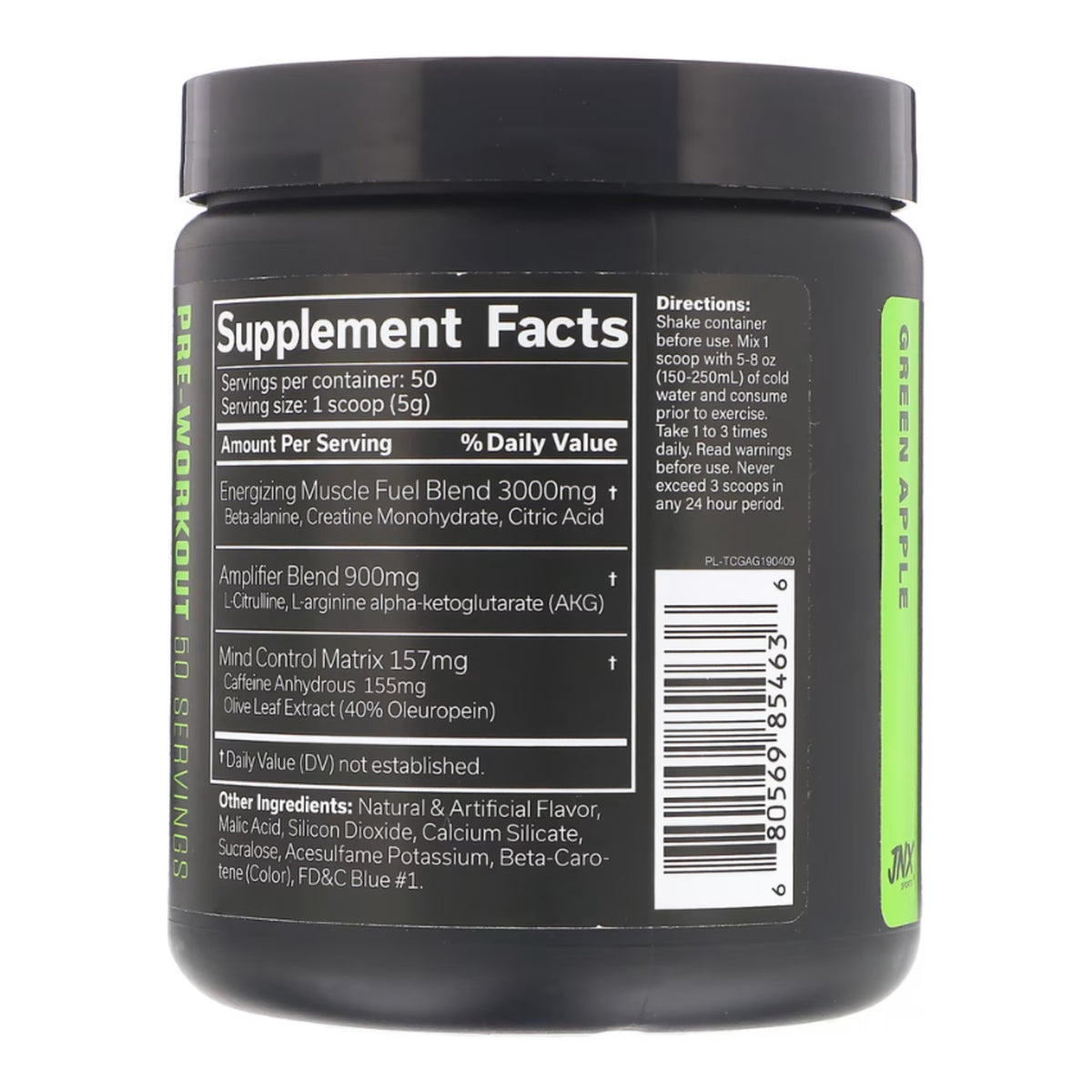 JNX The Curse 50 Servings 250g – ingredients & nutrition information