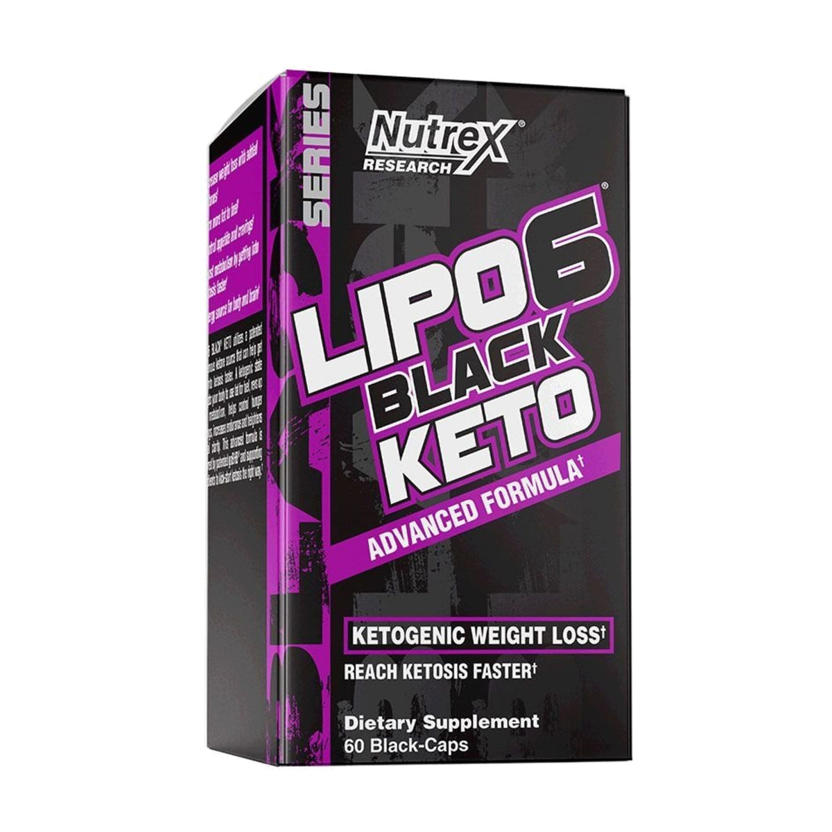 Nutrex Lipo-6 Black Keto Fat Burner - 60 Black Caps