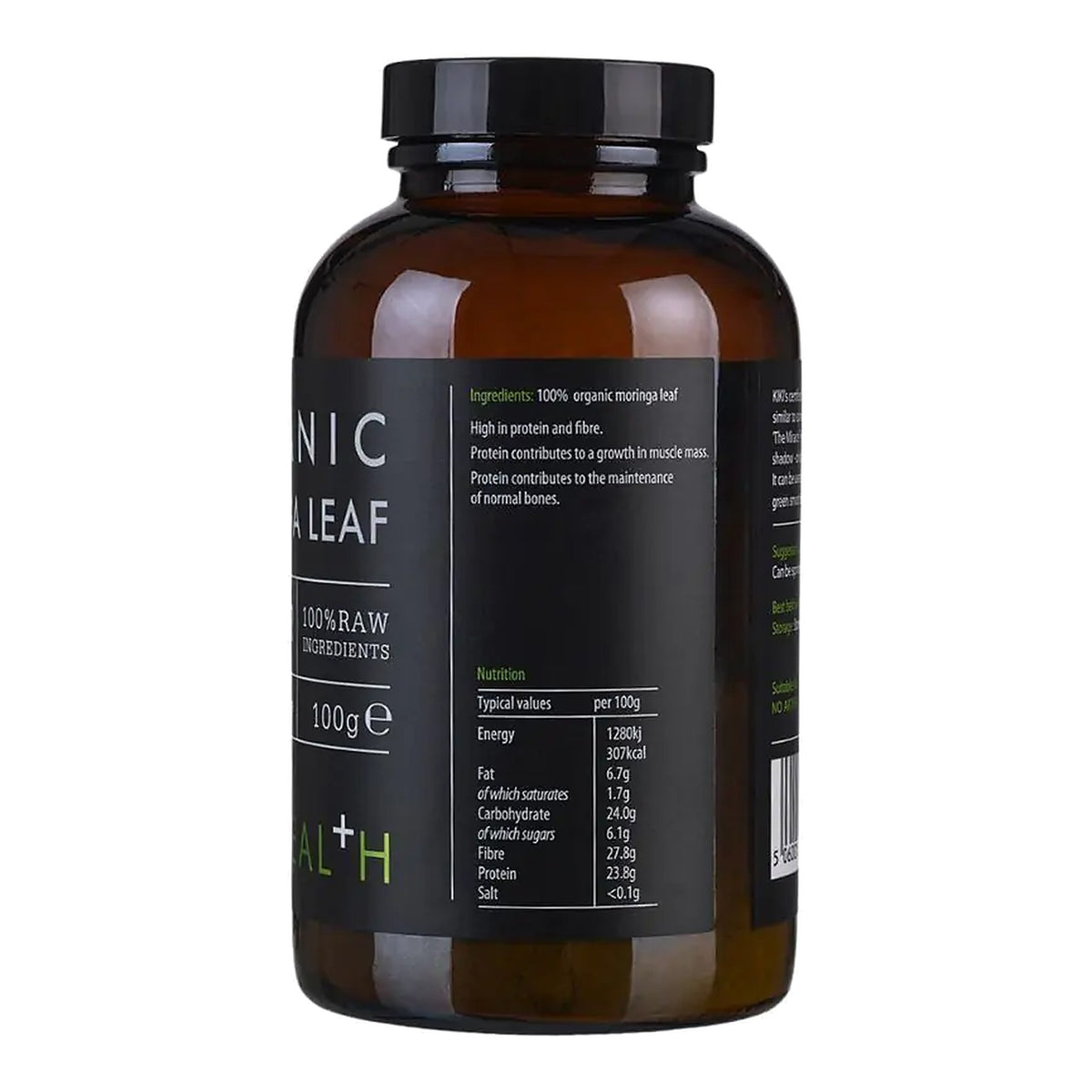 Organic Moringa Leaf Powder (100g) – ingredients & nutrition information