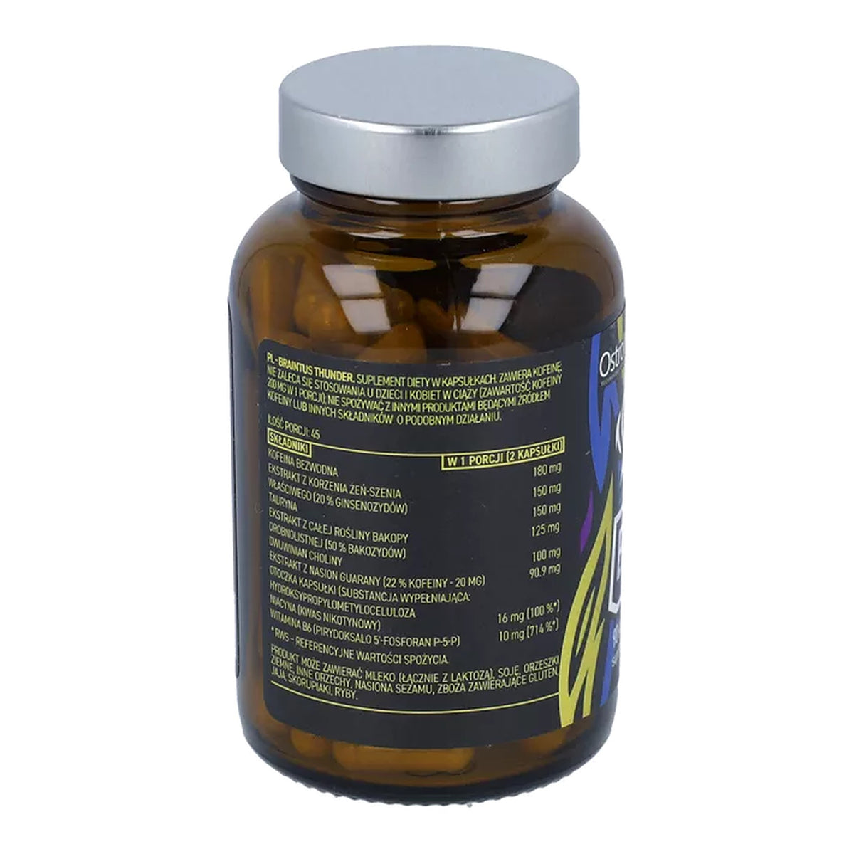 OstroVit Braintus Respawn – Nootropic Focus & Cognitive Support Capsules – ingredients & nutrition information