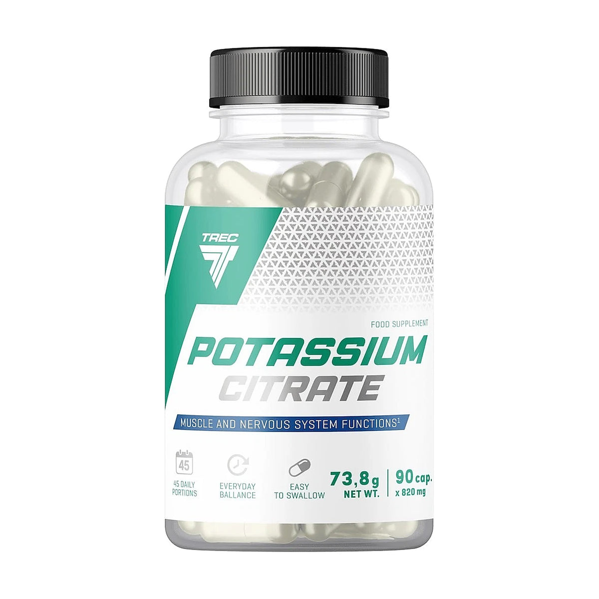 Potassium Citrate 90 Capsules | Electrolyte & Muscle Support