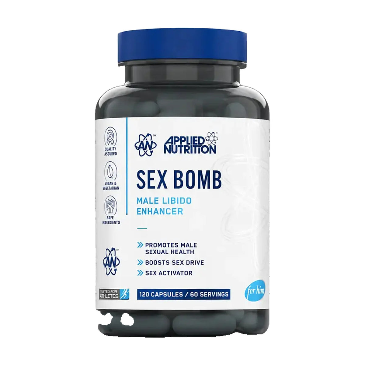 Sex Bomb For Him: Male Libido & Vitality Capsules (120 Caps)