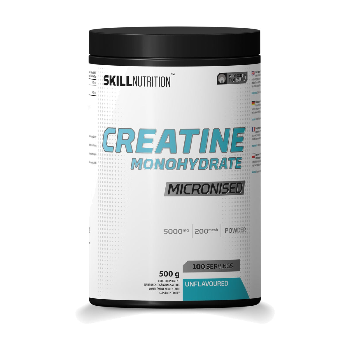 Micronised Creatine Monohydrate Powder - Unflavoured 500g