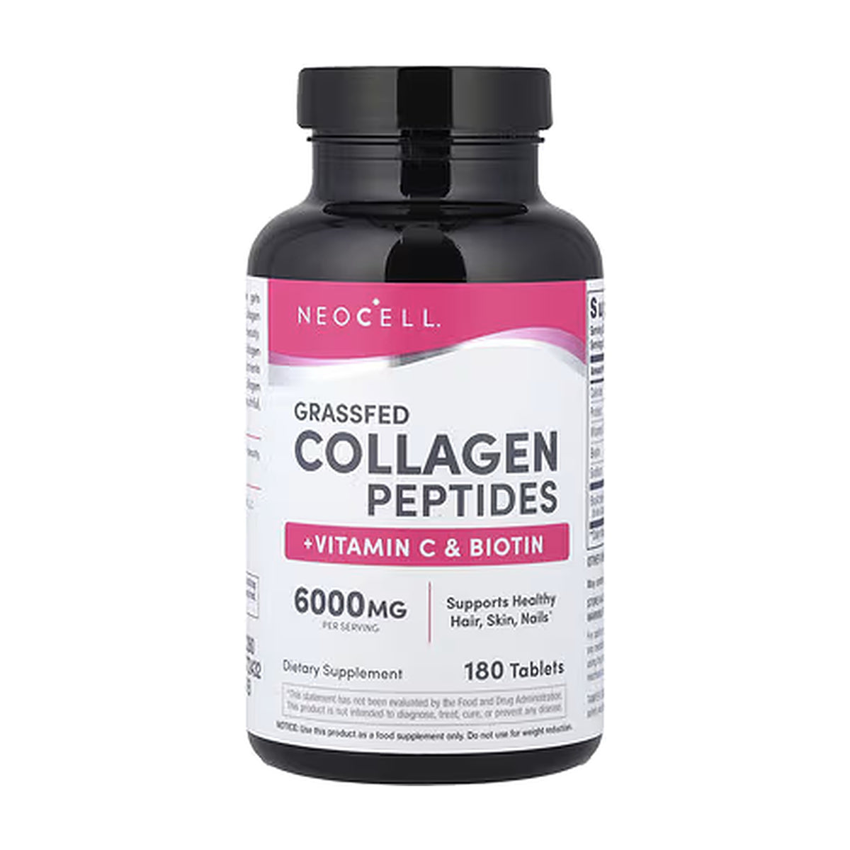Super Collagen + Vitamin C & Biotin Tablets - 180 Caplets