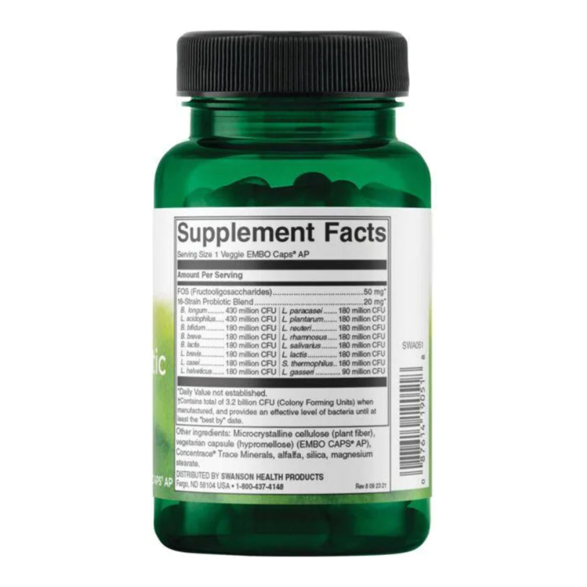 Swanson Dr. Stephen Langers 60 vCaps – ingredients & nutrition information