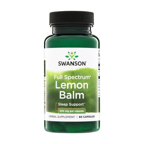 Swanson Premium Lemon Balm 500 mg - 60 Caps