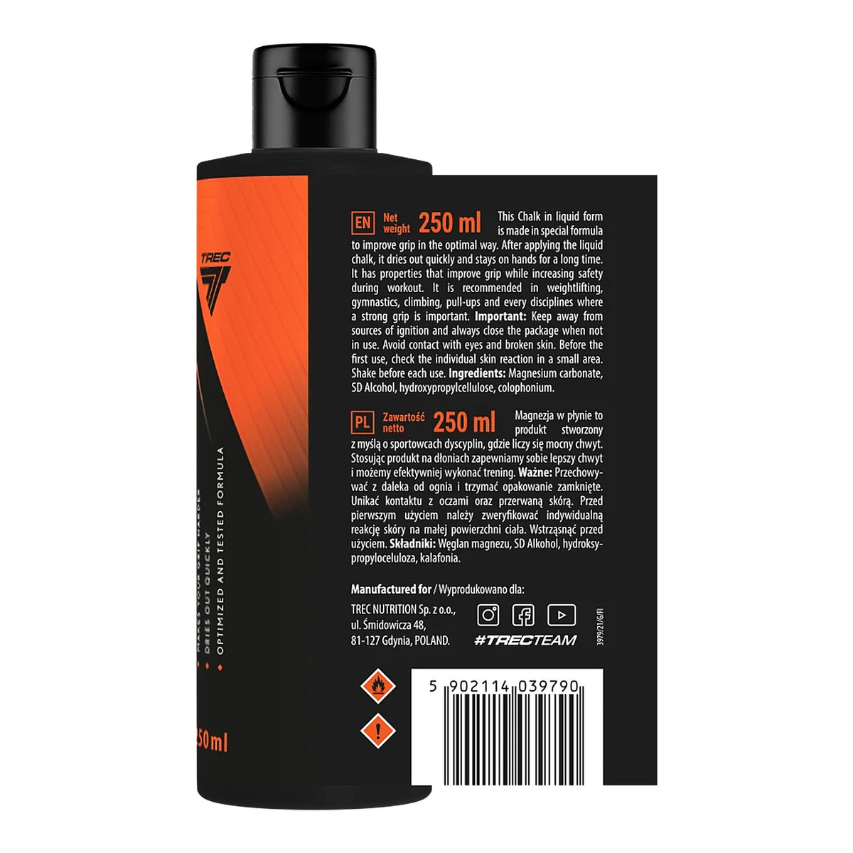 Trec Nutrition Liquid Chalk 250ml – ingredients & nutrition information