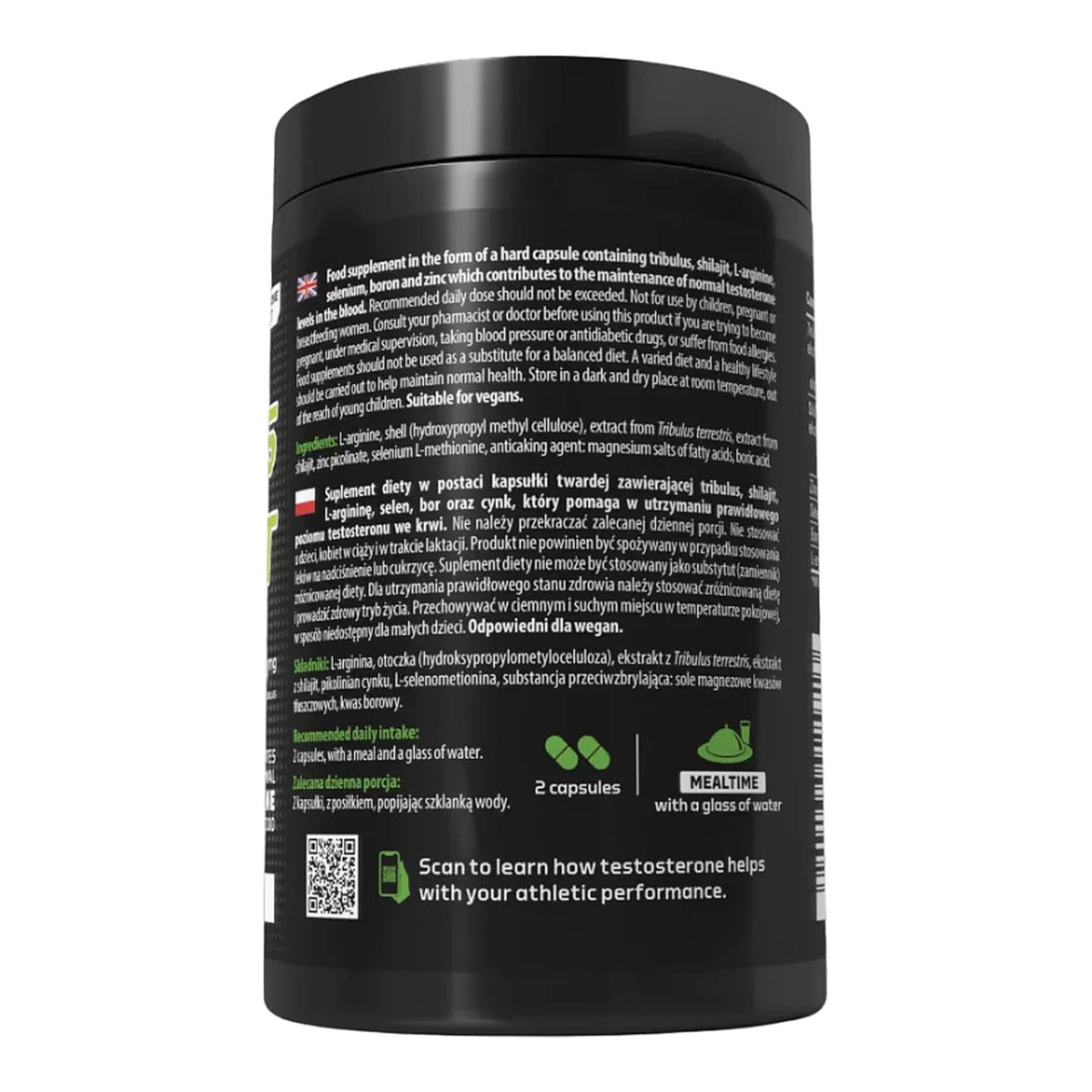 Tribulus + Shilajit (60 Capsules) – ingredients & nutrition information