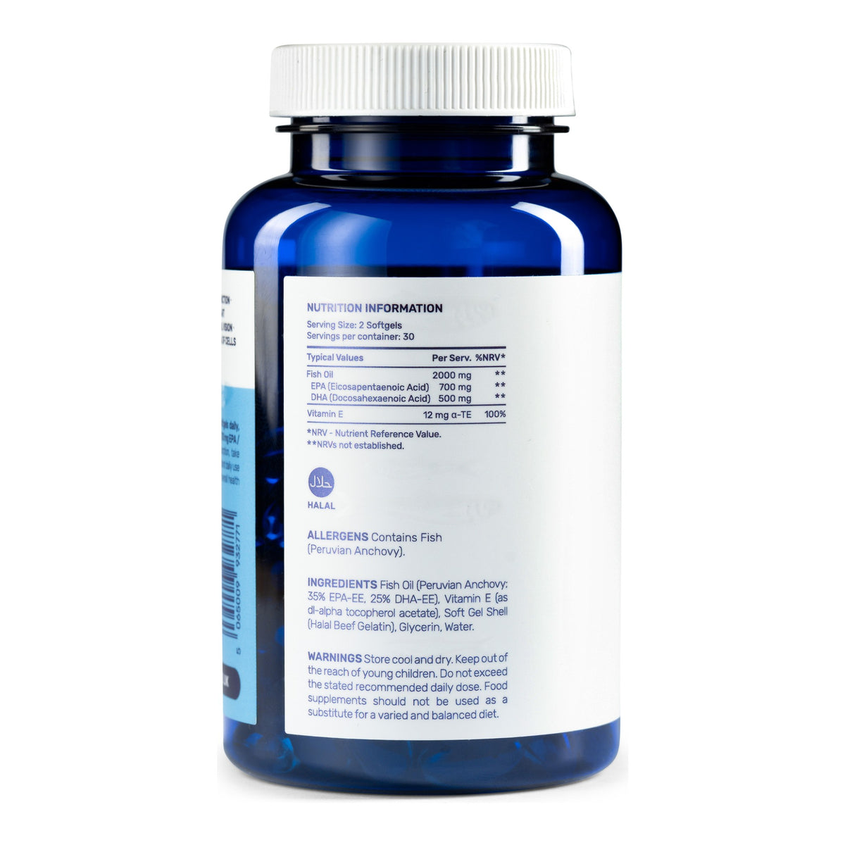 Ultra Lyte Omega 3 Super High Strength Fish Oil 2000mg – 60 Softgels – ingredients & nutrition information