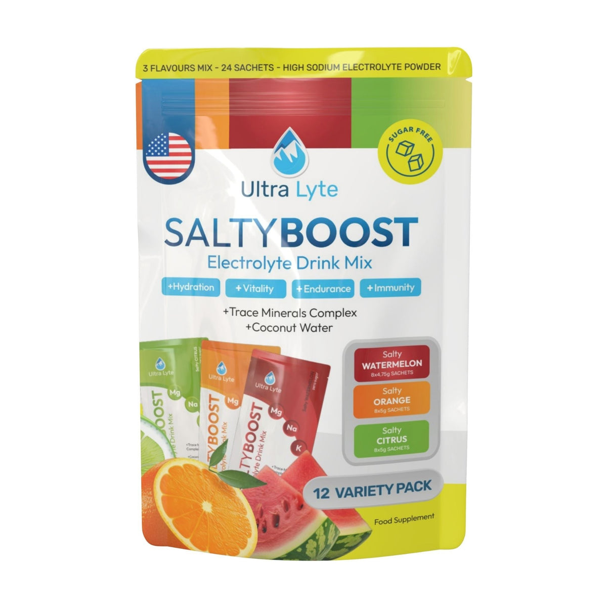 Ultra Lyte Salty Boost – Electrolyte Drink Mix for Hydration & Endurance