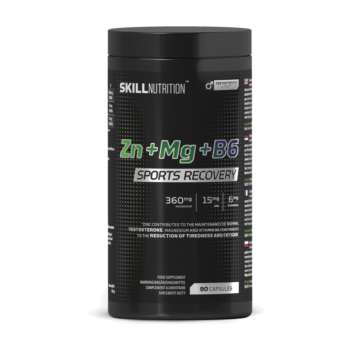 Zn + Mg + B6 Sports Recovery (90 Capsules)